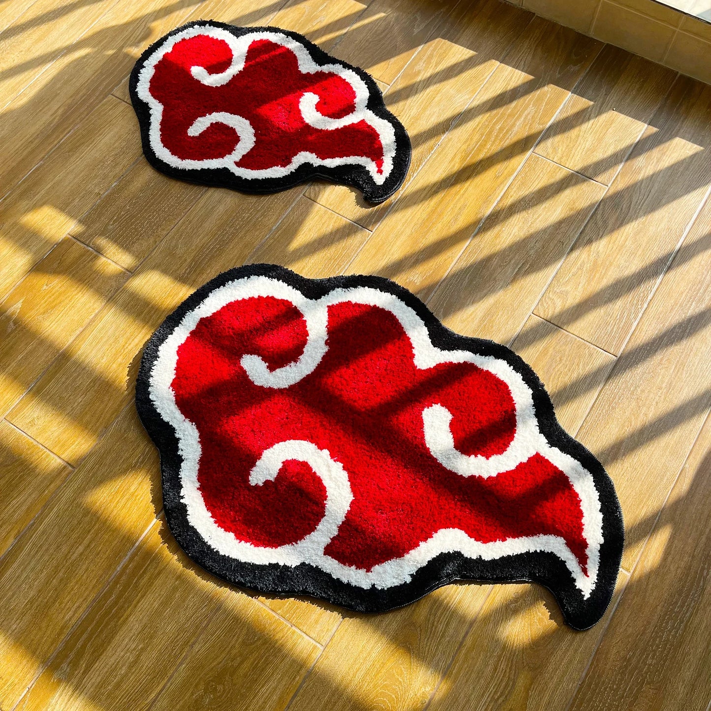 Anime Red Cloud Doormat Tufted Rug